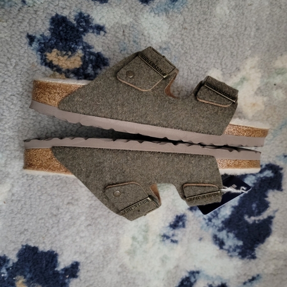 BIrkenstock Arizona in Doubleface Khaki size 38N NEW - Picture 4 of 7